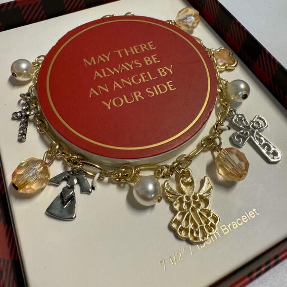 “MAY THERE ALWAYS BE AN ANGEL BY YOUR SIDE”CHARM BRACELET - Picture 13 of 15